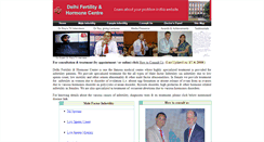 Desktop Screenshot of infertilitytreatmentspecialistcentredelhi.com